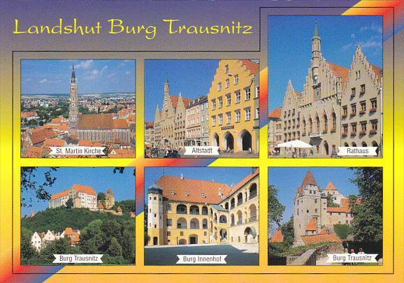 Germany Schwandorf Landshut Burg Trausnitz Multi View