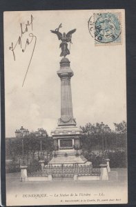 France Postcard - Dunkerque - Statue De La Victoire T5761