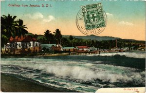 PC CPA JAMAICA, ST. ANN'S BAY, Vintage Postcard (b21561)