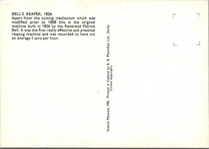 Farming Postcard - Bell's Reaper Machine, 1826, Agriculture   RR23300