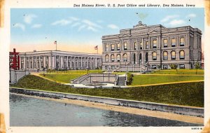 Des Moines River US Post Office, Library Des Moines, Iowa  