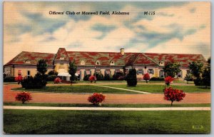 Vtg Montgomery Alabama AL Officers Club at Maxwell Field Air Force Base Postcard