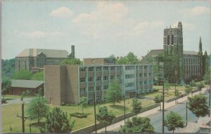 Postcard La Salle College College Library  Philadelphia PA