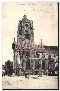 Old Postcard Elbeuf Eglise Saint Jean