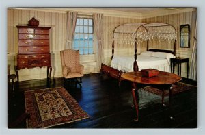 Salem MA- Massachusetts 1668 House Of Seven Gables Phoebe's Room Chrome Postcard 