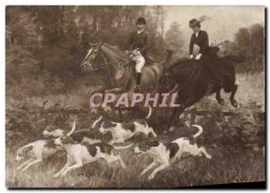 Postcard Old Dogs Dog Hunting hounds has 1913 Paris Salon De Liniers The cros...