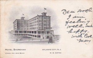 New Jersey Atlantic City Hotel Shoreham 1905