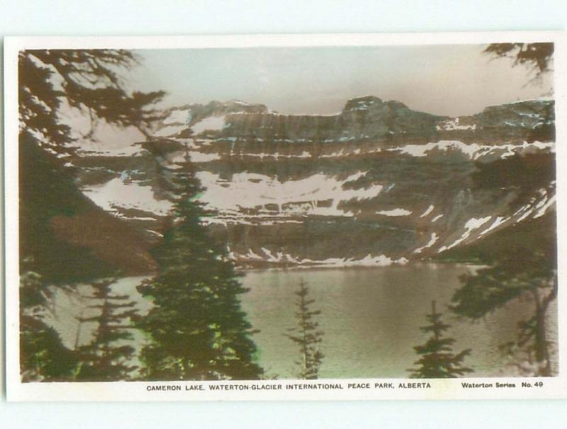 old rppc NICE VIEW Waterton Park - Near Lethbridge Alberta AB W0808