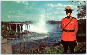 M-22751-1 RCM Police with Horseshoe Falls in Background Niagara Falls Canada