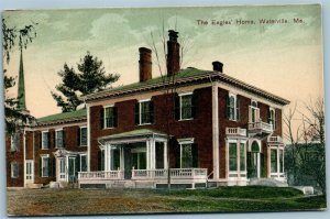 WATERVILLE ME THE EAGLE'S HOME ANTIQUE POSTCARD