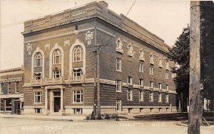 J37/ Charlotte Michigan RPPC Postcard c1910 Masonic Temple Building 102