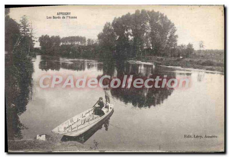 Postcard Old Appoigny Les Bords De I'Yonne
