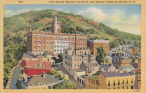 West Virginia Wheeling Ohio Valley General Hospital and Nurses Home Curteich