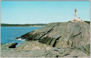 Yarmouth Light Lighthouse Nova Scotia Vintage Postcard H80