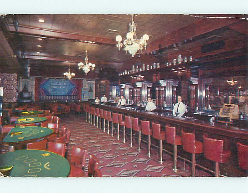 1958 Golden Nugget Casino Bar Restaurant Las Vegas Nevada NV v8226-13