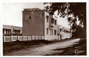 postcard rppc Morocco - Port Lyautey - Middle School (collège)