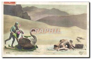 Old Postcard Fantasy Year 1909 1910 Swan