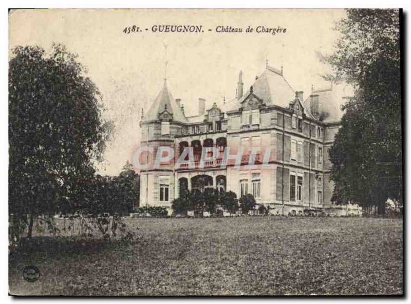 Postcard Old Gueugnon Castle Chargere