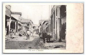 Street View in Jérémie Haiti UNP 1918 DB Postcard W8