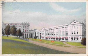 The Bath House White Sulphur Springs West Virginia 1914 Phostint postcard