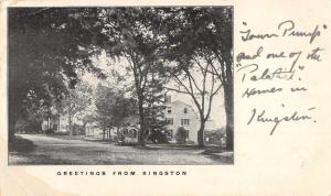 Kingston Rhode Island Greetings From scenic view of house antique pc Z40242