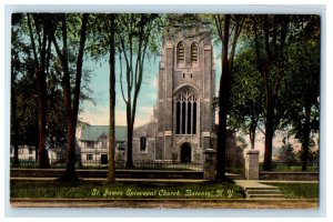 1910 St. James Episcopal Church, Batavia New York NY Posted Postcard
