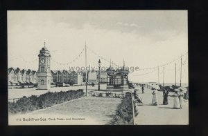 TQ3402 - Sussex - Early Clock Tower & Bandstand at Bexhill-on-Sea - postcard