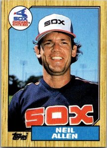 1987 Topps Baseball Card Neil Allen Chicago White Sox sk18096