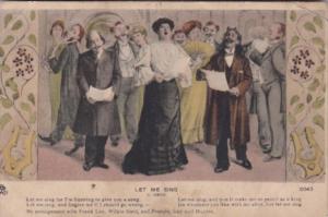 Chorus Singing Let Me Sing 1909