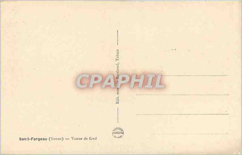 Postcard Old Saint Fargeau Yonne bottom valve