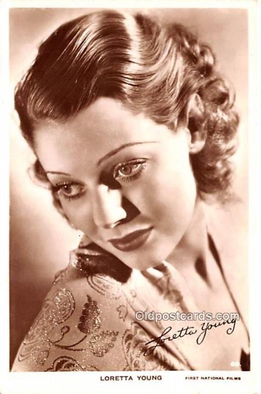 Loretta Young Movie Star Actor Actress Film Star Unused 