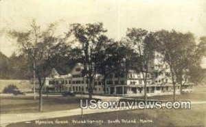 Real Photo, Mansion House in South Poland, Maine