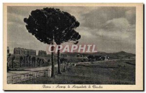 Old Postcard Italy Italia di Roma Avanzi di Claudio Acquedotti