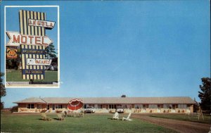 Buffalo New York NY Ancola Motel Neon Sign c1950s-60s Postcard