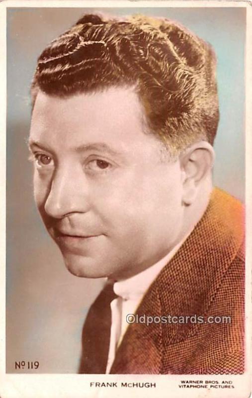 Frank McHugh Movie Star Actor Actress Film Star Unused 