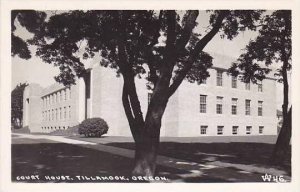 Oregon Tillamook Court House Real Photo RPPC