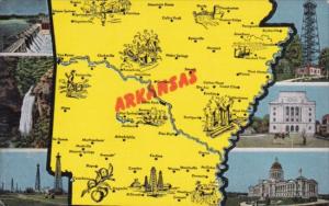 Map Of Arkansas With Multi Views