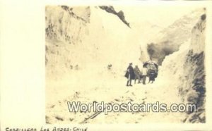 Real Photo Cordillera Los Andes Chile, Chilean, de Chile Writing On Back 