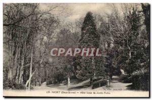 Niort Postcard Old Allee low public garden