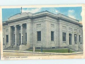 W-Border POST OFFICE SCENE Barre Vermont VT d8940