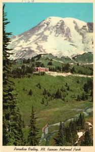 Postcard Mt. Rainier National Park Splendor of Paradise Valley Washington RNPC