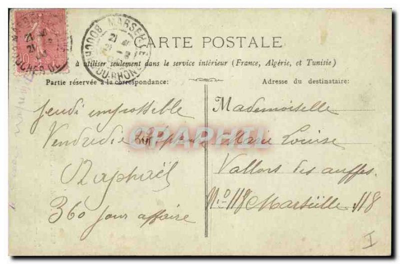 Postcard Old Marseille Monument Mobile and reforms