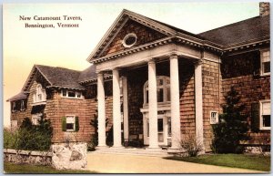 VINTAGE POSTCARD NEW CATAMOUNT TAVERN AT BENNINGTON VERMONT HAND-COLORED 1910s