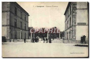 Old Postcard Langres Army Barracks Turenne