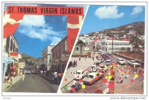 Two Views Of St Thomas U.S. Virgin Islands, 40-60s