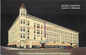 NE, Lincoln, Nebraska, Hotel Lindell, Curteich No. 4B-H502