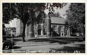 c1950 RPPC Postcard; Methodist Church, Nevada IA Story County Posted