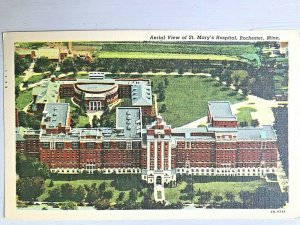 Vintage Postcard 1949 Aerial View St. Mary's Hospital Rochester Minnesota