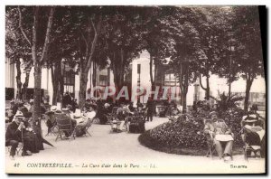 Old Postcard Contrexeville Cure D & # 39air In The Park