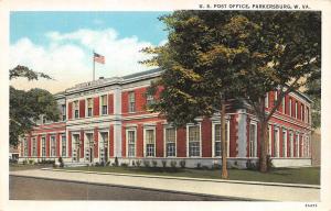 PARKERSBURG, WV West Virginia   US POST OFFICE   Wood County   c1920's Postcard